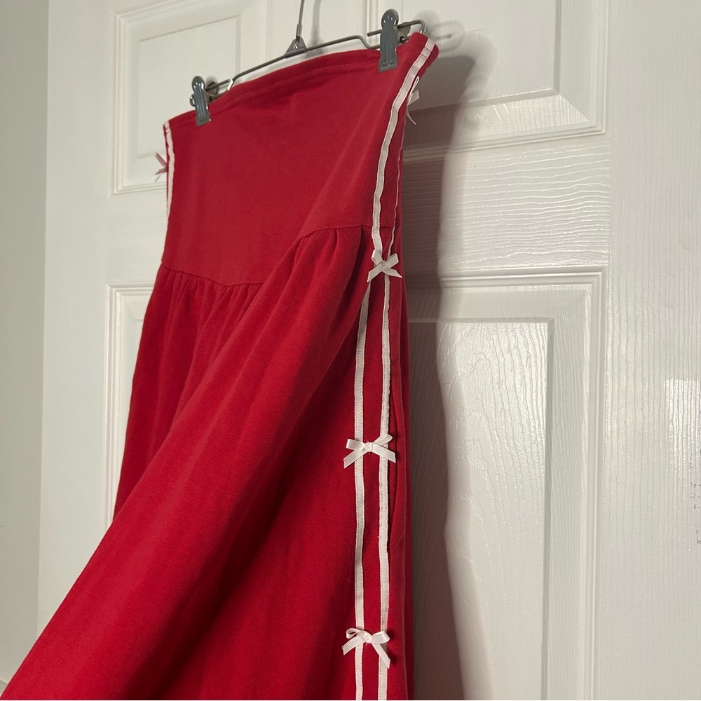 Daily Practice Strapless Side Bow Midi Dress - Picture 9 of 16